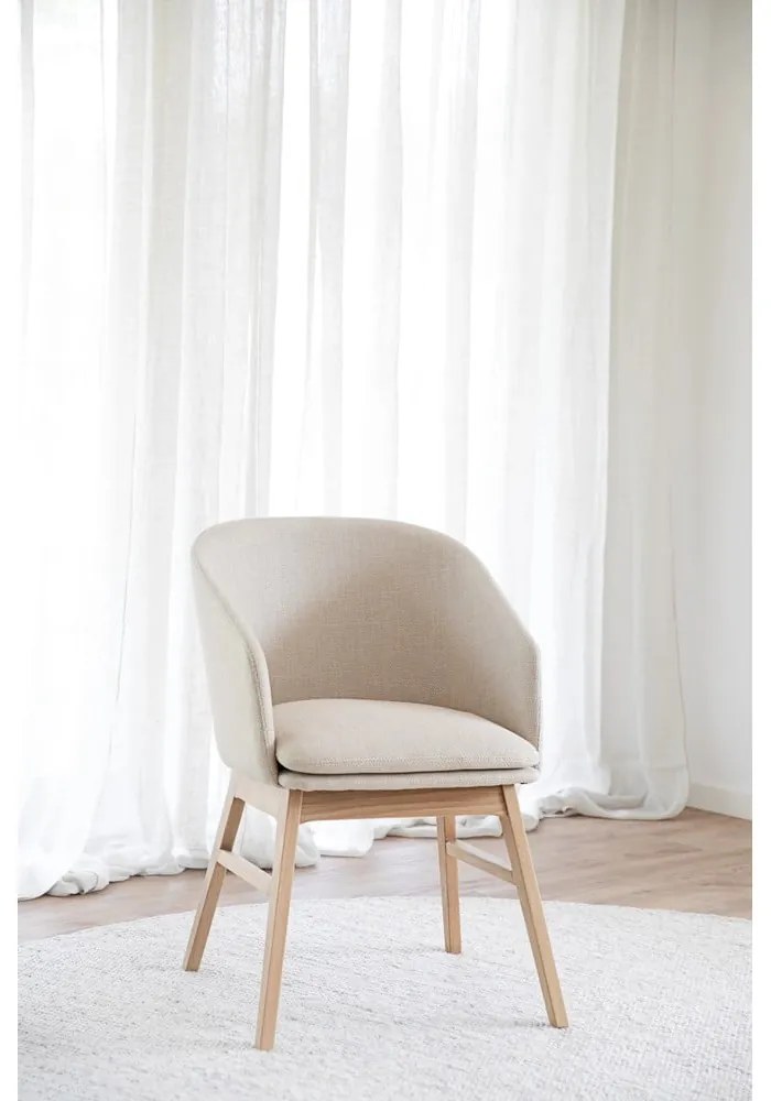 Set di sedie da pranzo beige in imbottito 2 pz Windham – Rowico