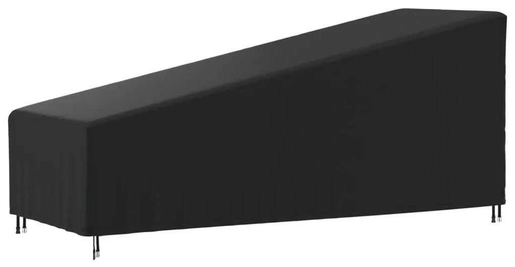 Copertura Per Sdraio Nera 195x76x40/80 Cm 420d Oxford /