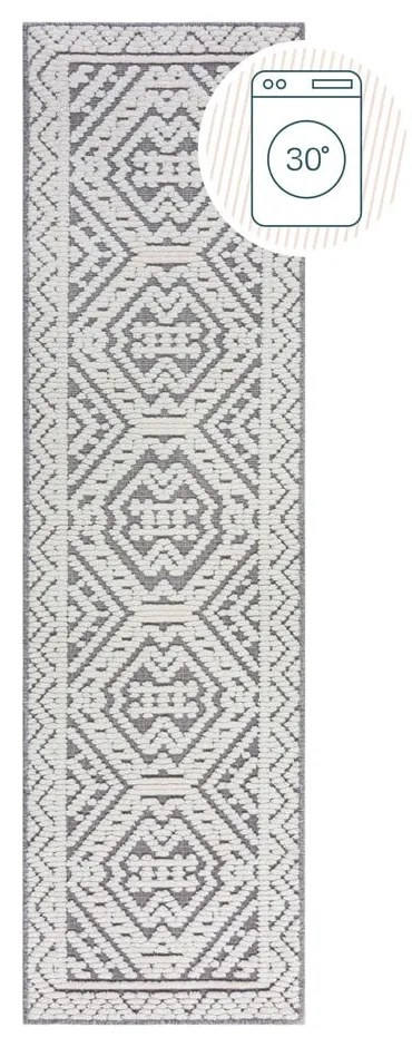 Runner in ciniglia lavabile grigio 60x240 cm Jaipur - Flair Rugs
