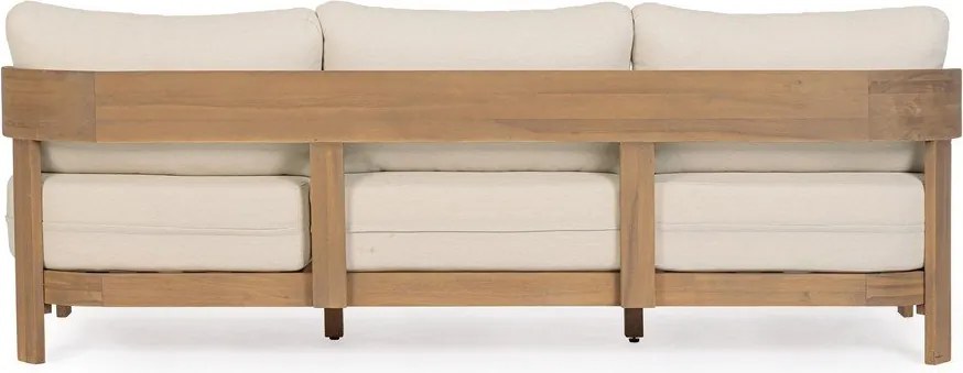 Divano da giardino di colore naturale in acacia massiccia Pablo – Bizzotto