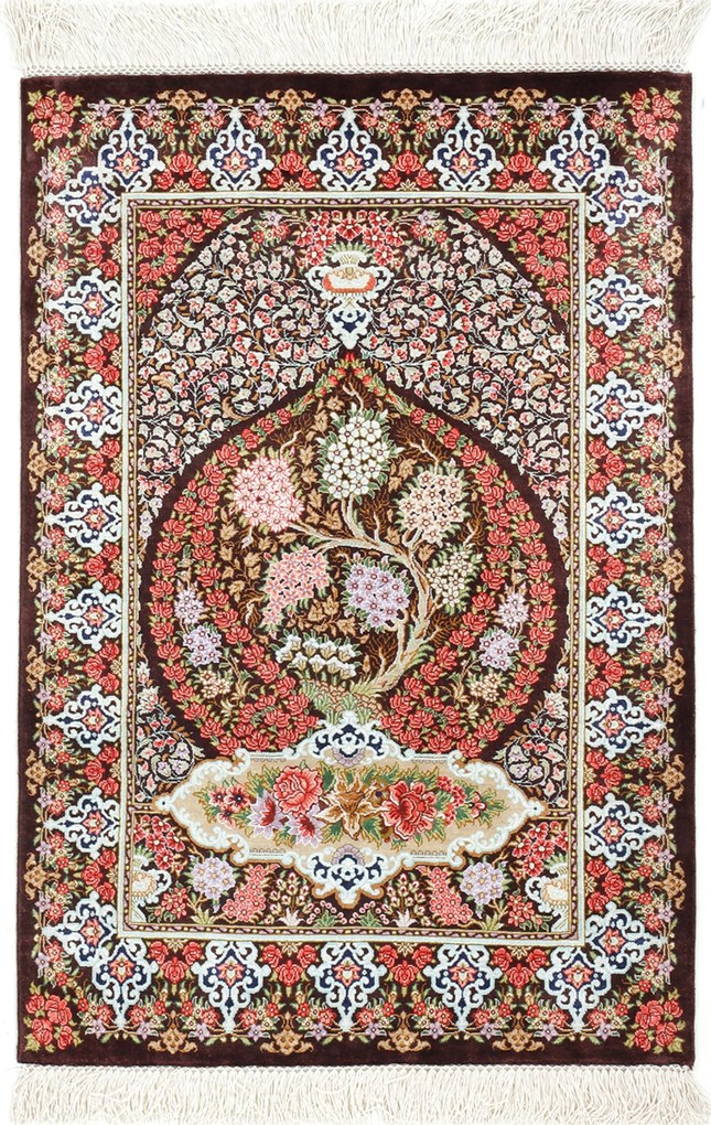 Ghom Tappeto persiano 60x90 (Iran) Annodato A Mano