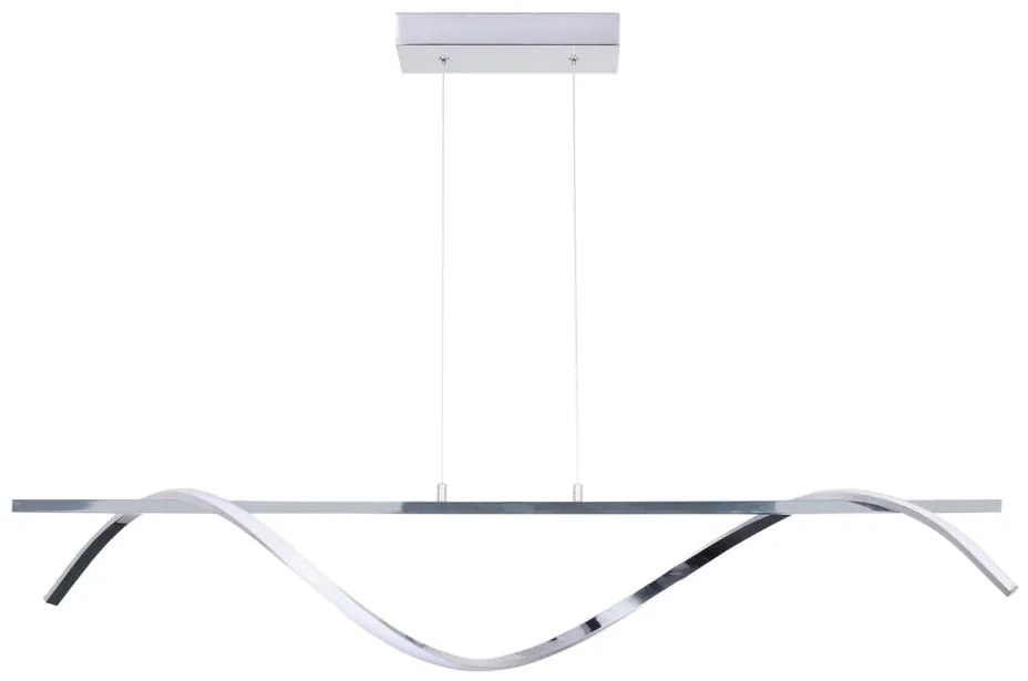 Lampadario LED a sospensione con filo RUMBA LED/23W/230V 4000K cromo lucido