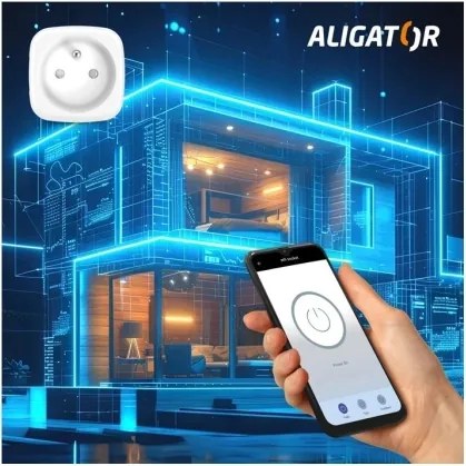 Aligator WAL001 - Presa intelligente 3680W/230V/Tipo E/16A Wi-Fi Tuya