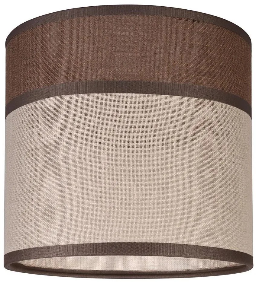 Paralume di ricambio ANDREA E27 Ø16 cm marrone/beige