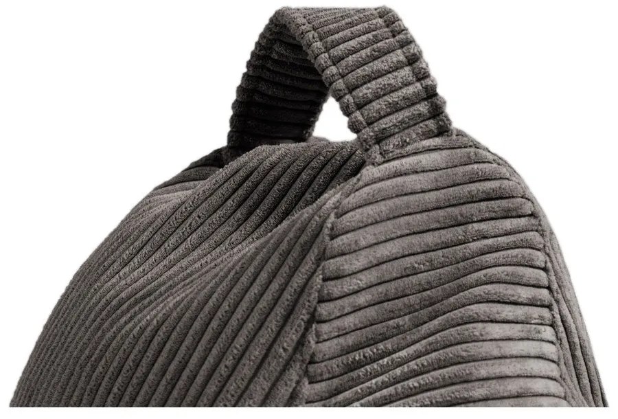 Pouf a sacco per bambini marrone con rivestimento in velluto a coste Game Amuse – SLOWDOWN