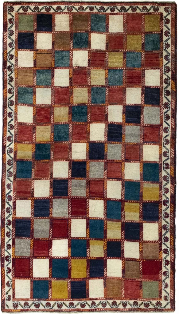 Gabbeh Tappeto 110x200 (Iran) Annodato A Mano