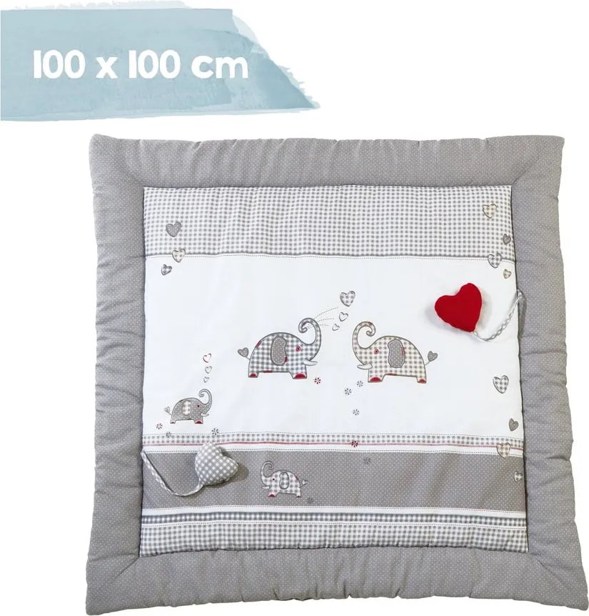 Palestrina per bambini bianca/grigia 100x100 cm Jumbo twins – Roba