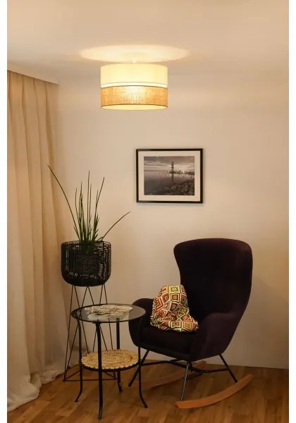 Brilagi - Lampadario a plafone ROYAL YUTE 1xE27/15W/230V diametro 40 cm beige/color crema