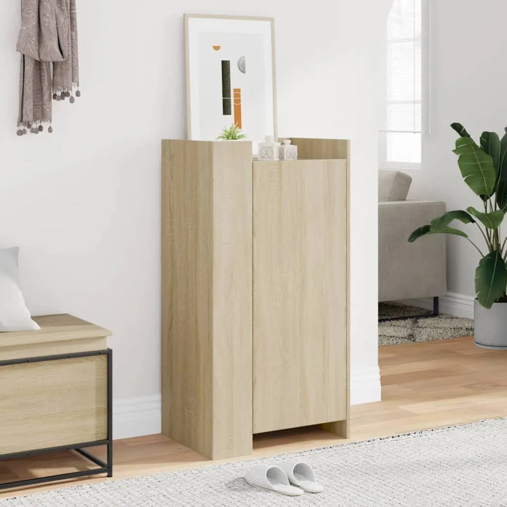 Scarpiera Rovere Sonoma 52x37,5x100 Cm İn Legno Multistrato /