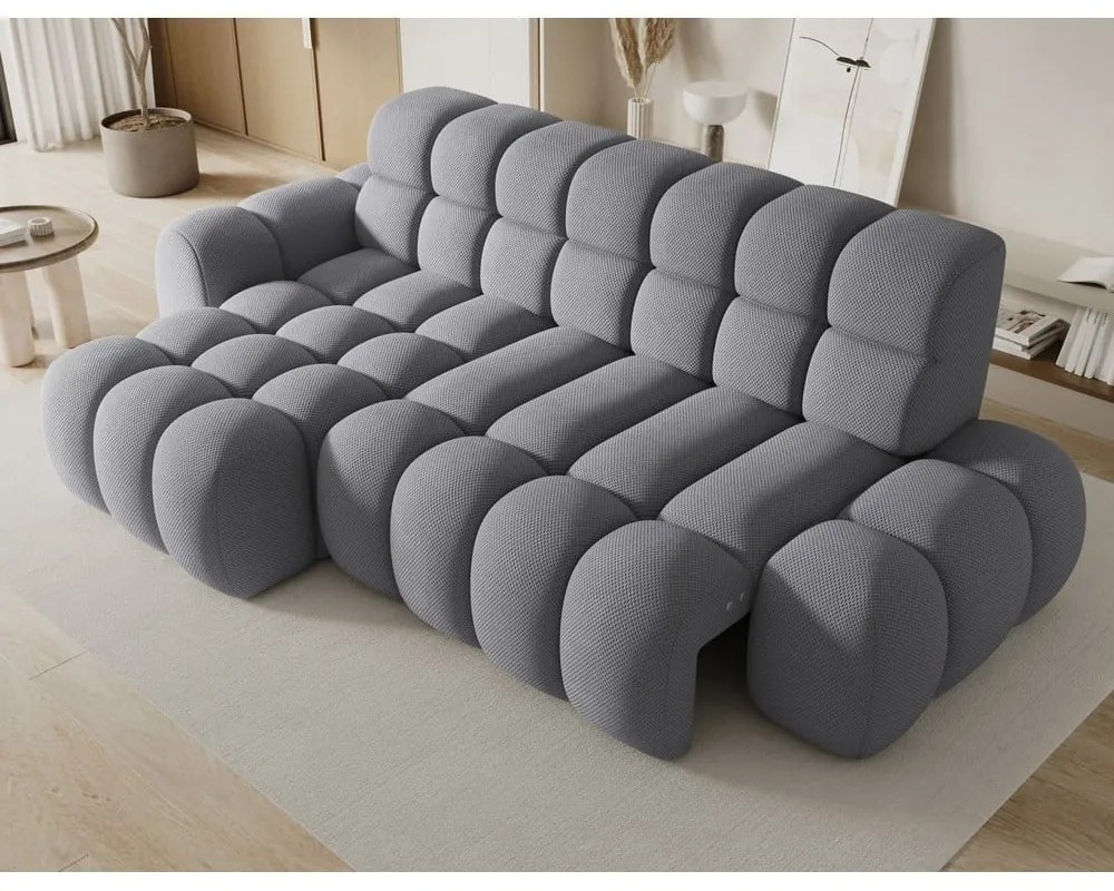 Divano angolare grigio allungabile (con penisola a sinistra/con chaise lounge) Ceedro – ELTAP