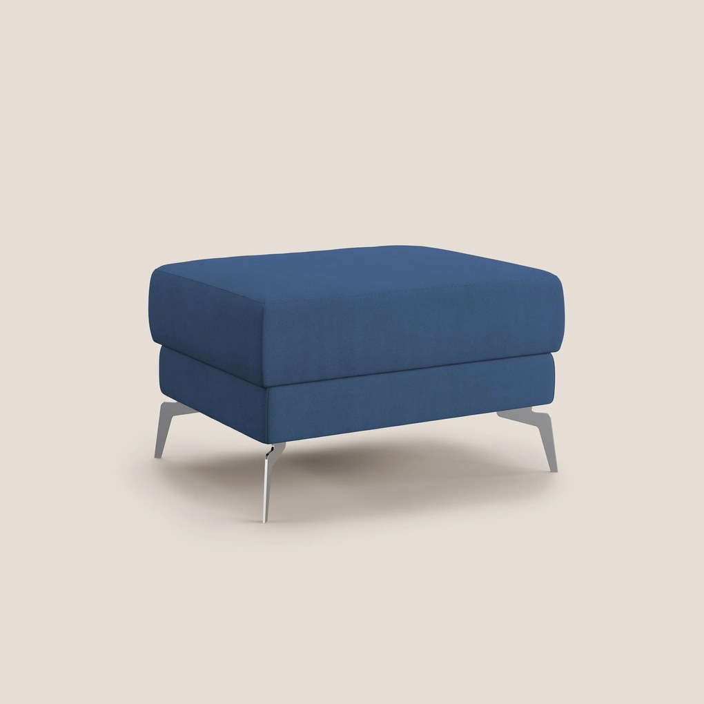 Star Pouf con piedini alti in tessuto impermeabile T02 blu