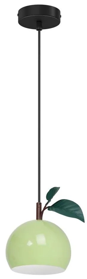 Lampadario a sospensione con filo APPLE 1xE27/15W/230V verde