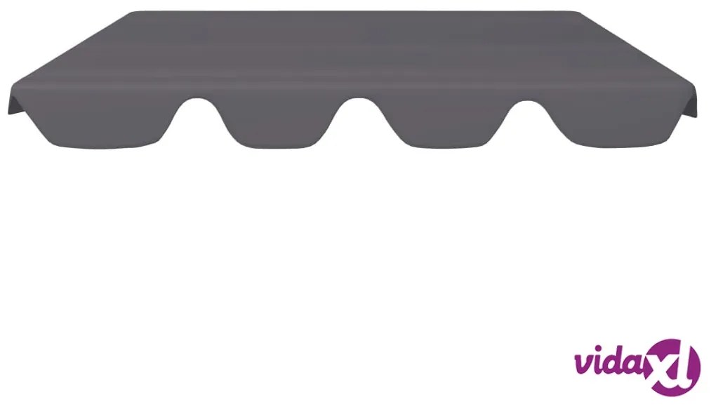 vidaXL Baldacchino per Dondolo Giardino Antracite 188/168x110/145cm