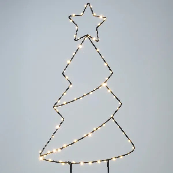 Brilagi - Decorazione natalizia da esterno a LED LED/3xAA IP44 68x29 cm albero
