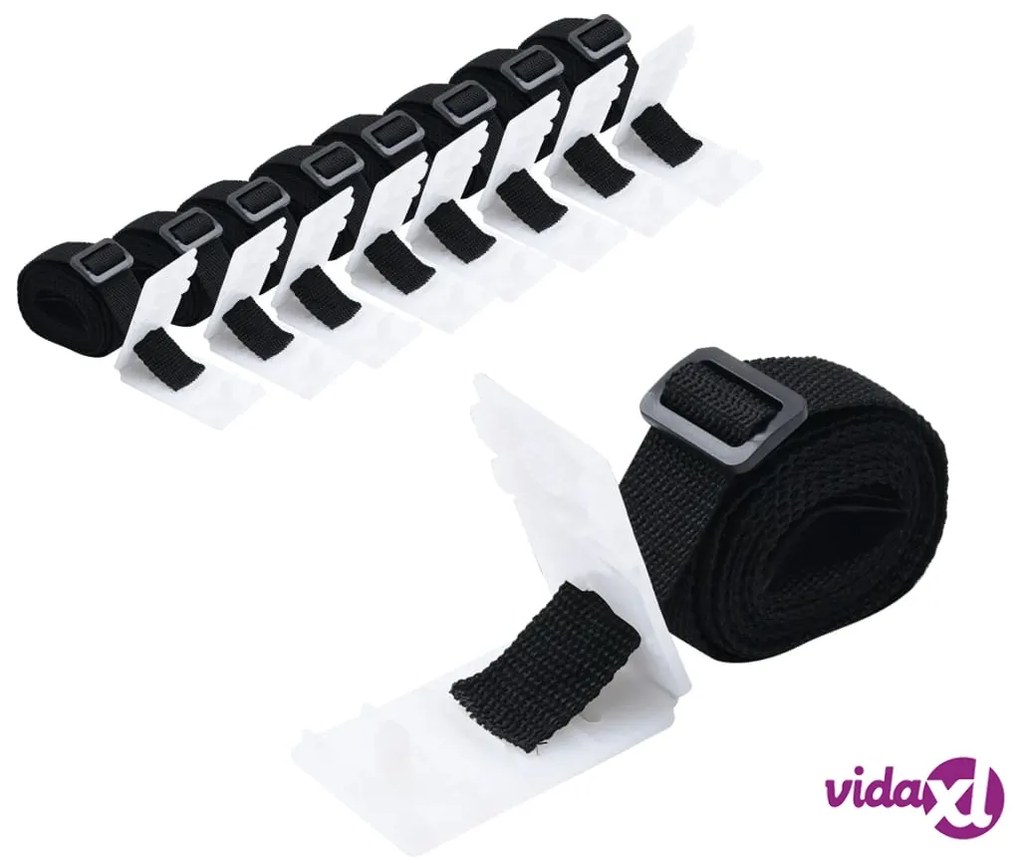 vidaXL Cinghie di Fissaggio Universali per Coperture Piscina 8 pz 1,8m