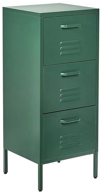 Armadio da ufficio metallo verde scuro 40 x 43 cm WOSTOK Beliani