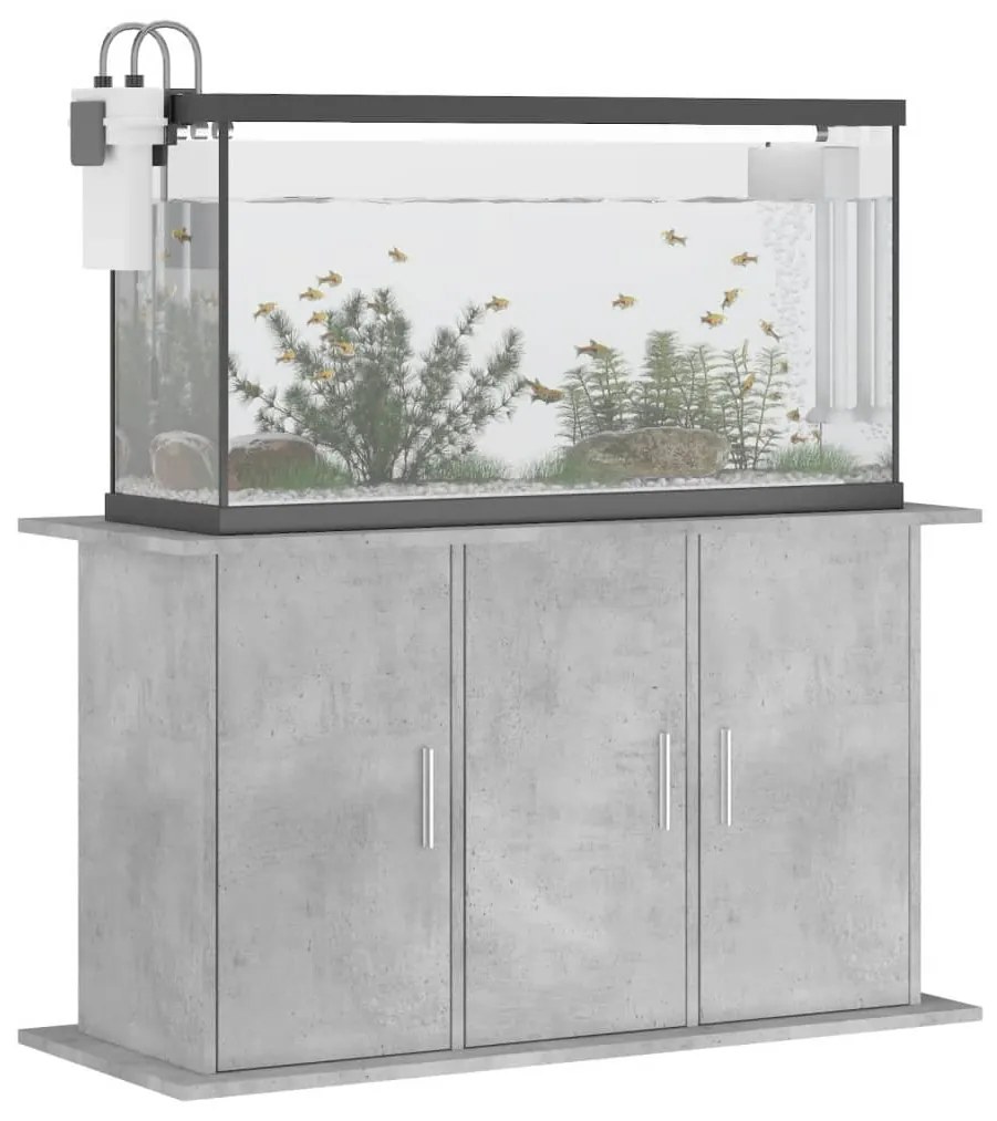 Supporto acquario 101x41x58 cm legno multistrato grigio cemento