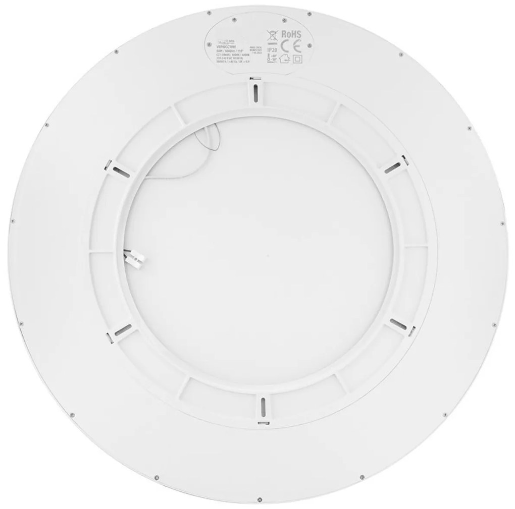 Plafoniera LED Rotonda 50W Slim CCT Ø600mm IP20 - Bianca