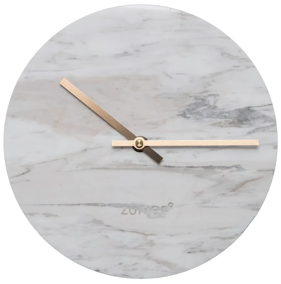 Orologio da parete in marmo bianco - Zuiver