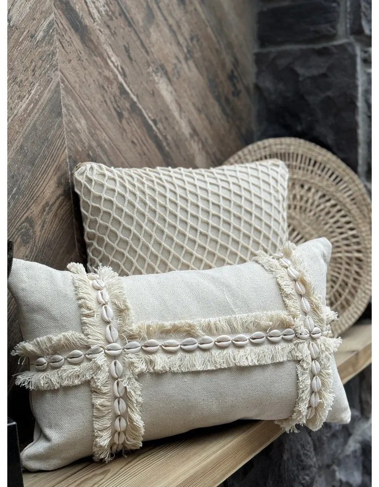 Federa decorativa in cotone 30x50 cm Seashells – Mioli Decor