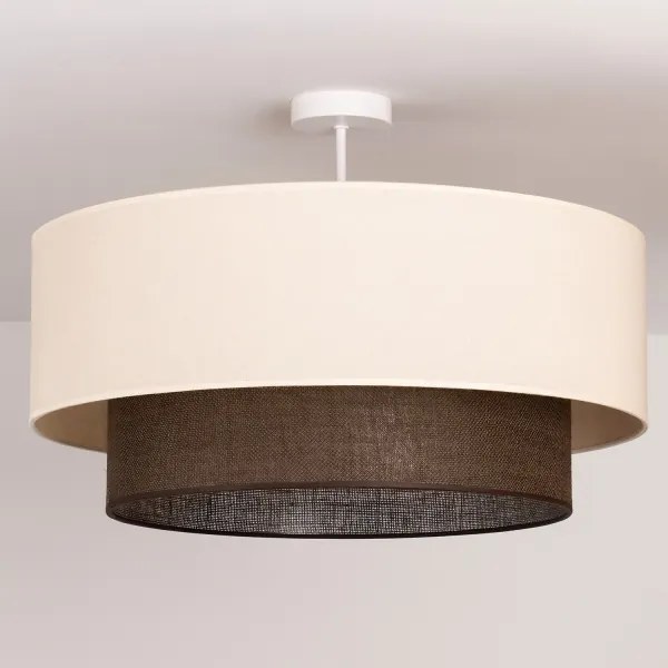Brilagi - Plafoniera LED STILE BOHO 3xE27/15W/230V Ø 60 cm crema/marrone