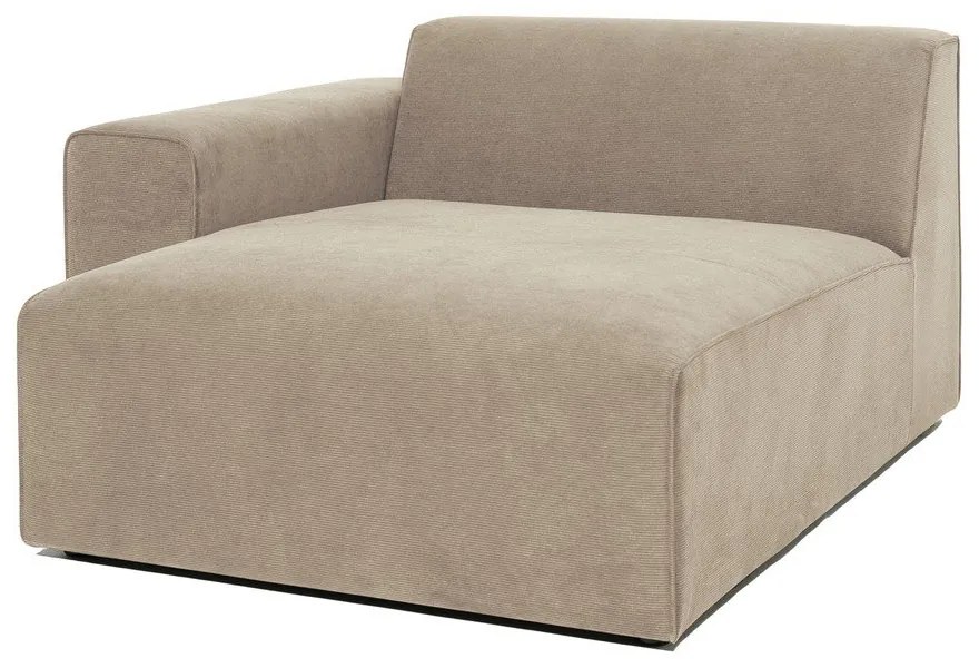 Modulo divano in velluto a coste beige (angolo sinistro) Sting - Scandic