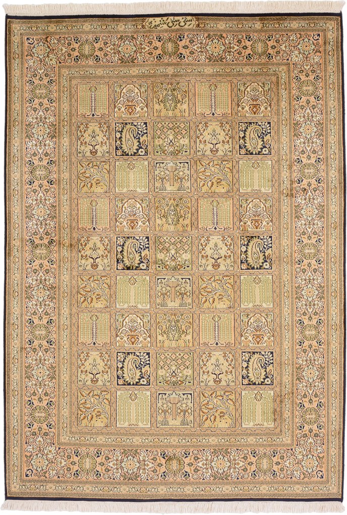 Cashmere Silk Tappeto 180x130 (Indian) Annodato A Mano