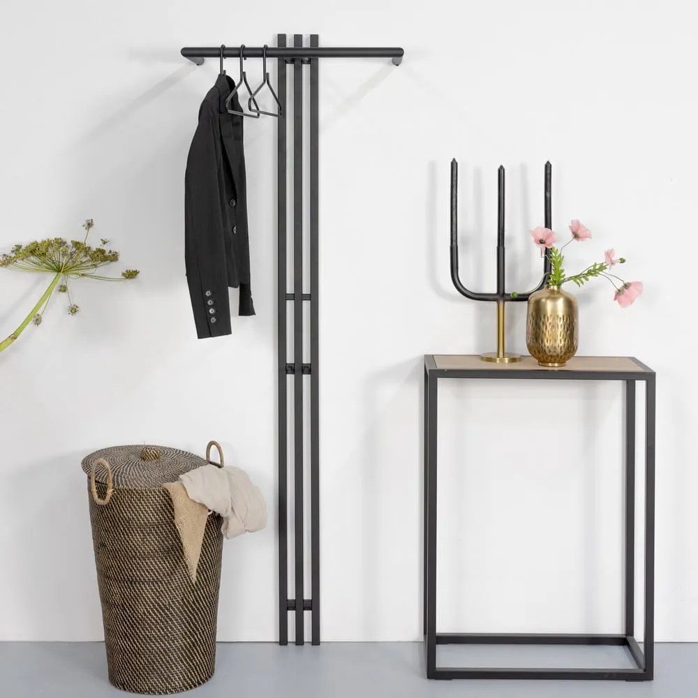 Attaccapanni da parete nero in metallo 65 cm Senza – Spinder Design