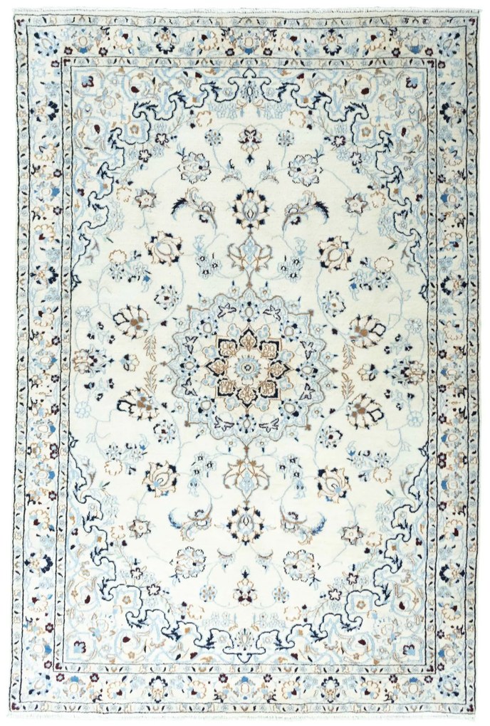 Nain Tappeto persiano 190 x 130 Beige (Iran) Annodato A Mano