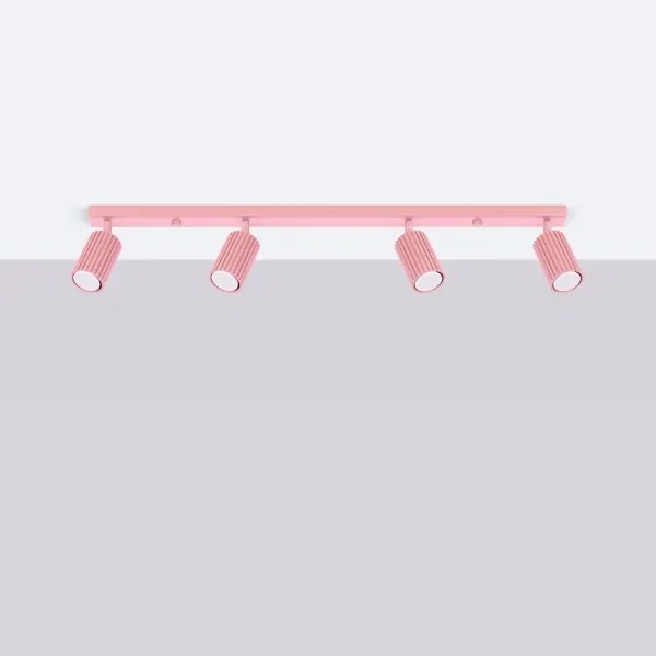 Brilagi - Faretto LED CRESTO 4xGU10/10W/230V rosa