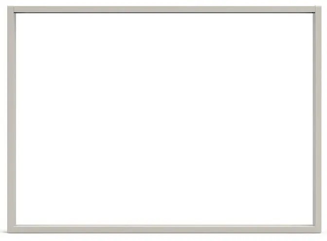 Gamba per mobili rettangolare STEELMI Tube in acciaio cromo opaco L 98 x P 8 x H 71 cm