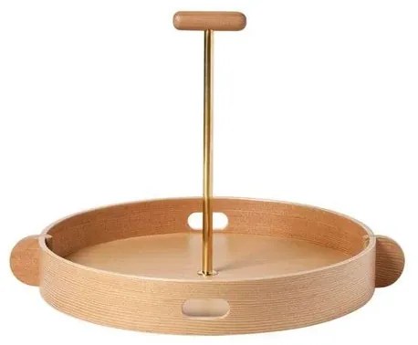 JH Tray Oregon Pine/Brass- Fritz Hansen