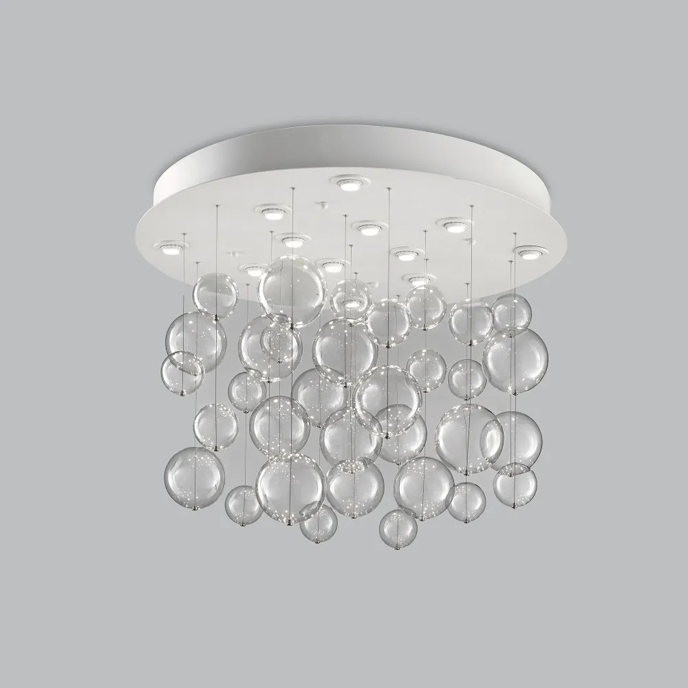 12-light ceiling lamp base painted white- 252.390 - Bolero - Metal Lux Ambra