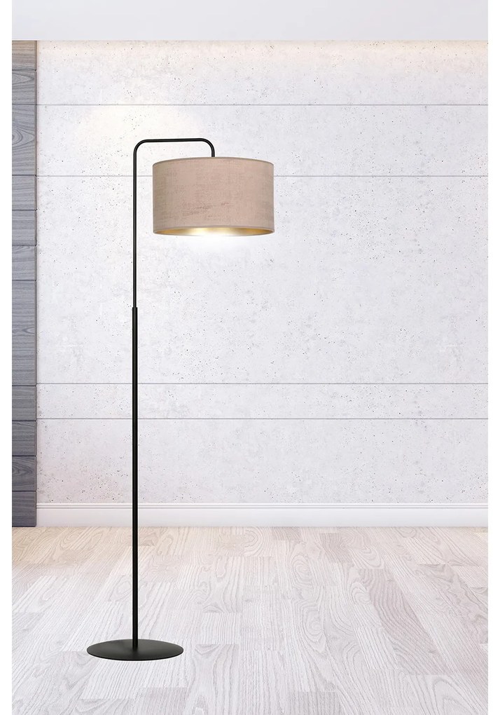 Piantana Contemporaneo Ganesha Acciaio Nero Rosa 1 Luce E27 Ip20