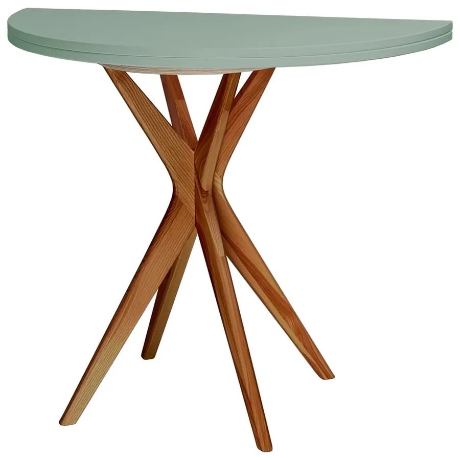 Tavolo da pranzo rotondo allungabile 45x90 cm Jubi – Ragaba