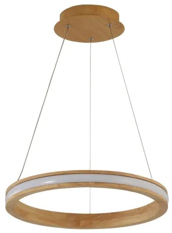 Brilagi - Lampadario LED a sospensione con cavo UMEA WOOD LED/30W/230V Ø 40 cm, in legno di caucciù
