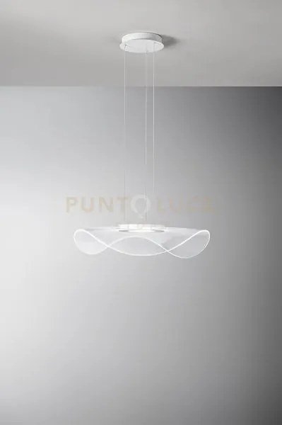 Sospensione in metallo bianco medusa led 45w 3000k cri?80 220-240v ...