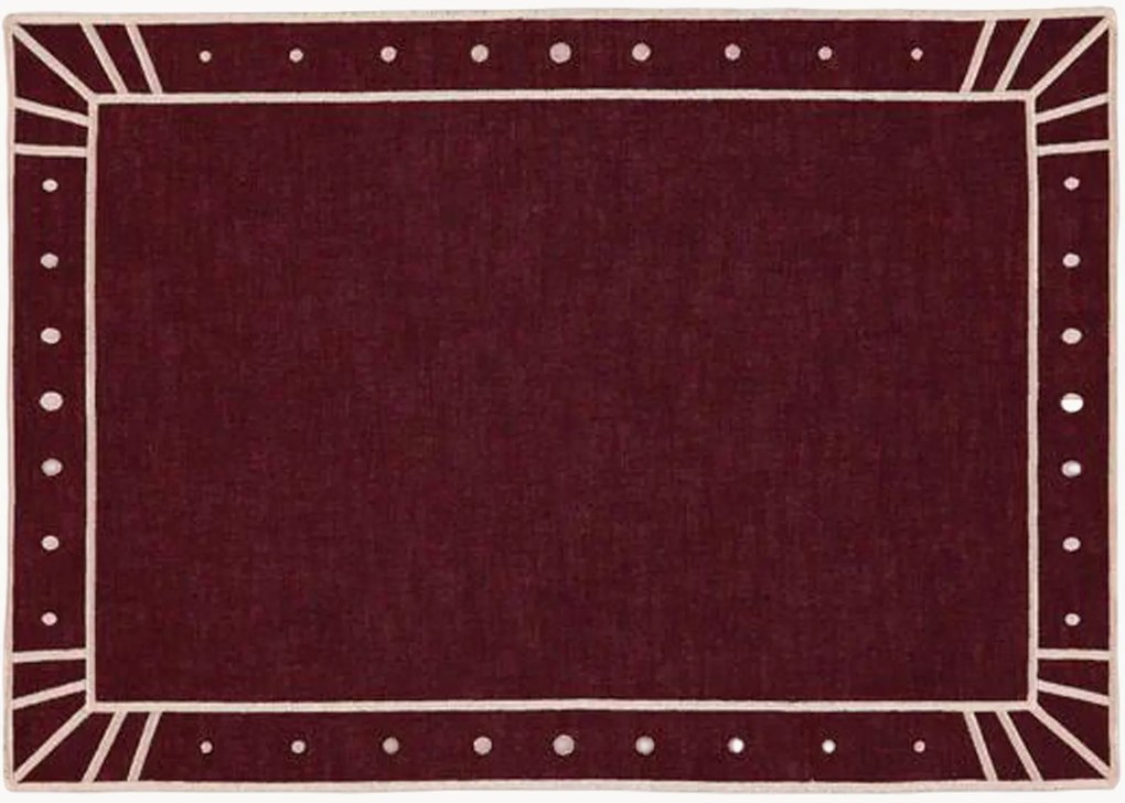Tovaglietta americana con bordo ricamato Belle Nuit