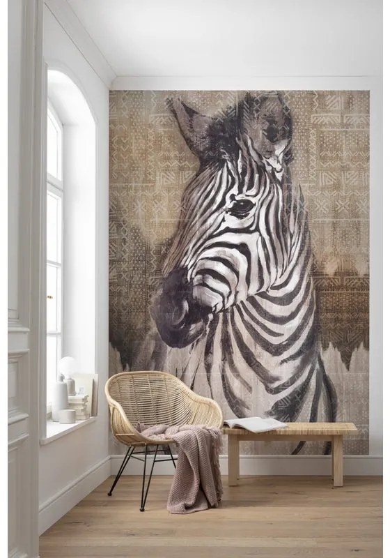 Fotomurale KOMAR Zebra, Multicolore 200X250 cm
