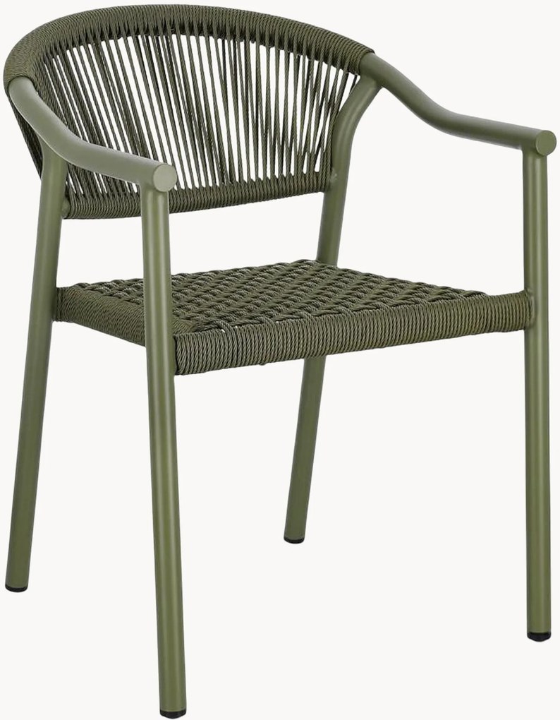 Set di 4 sedie da giardino con braccioli Canarias