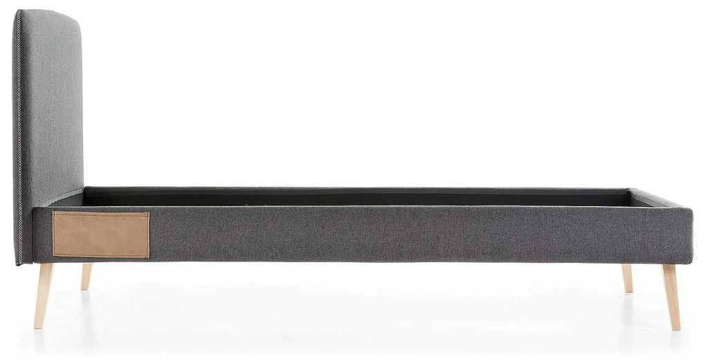 Kave Home - Fodera per letto Dyla nera per materasso da 90 x 190 cm