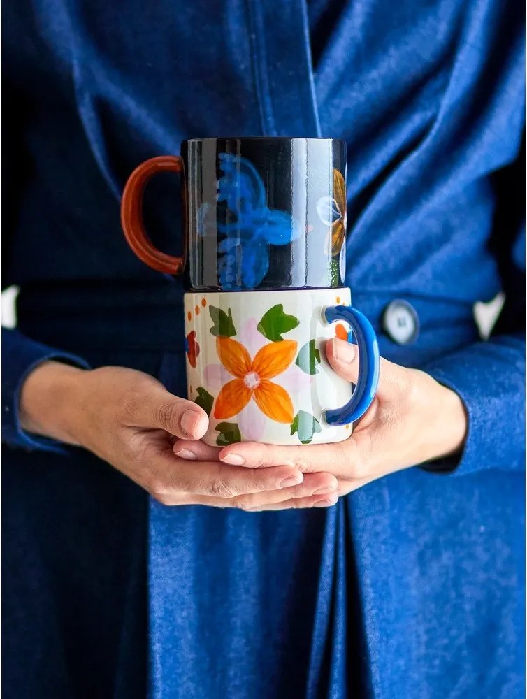 Tazze in set nere/beige in ceramica 2 pz 300 ml Maricala – Bloomingville