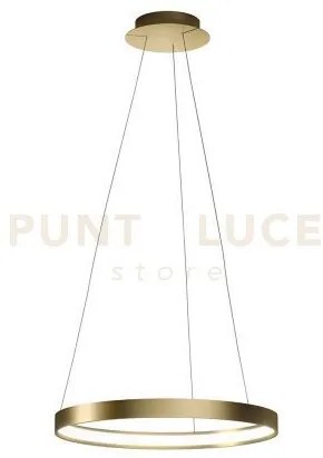 Anello  lampadario a sospensione oro spazzolato diam.55cm 2700k 266...
