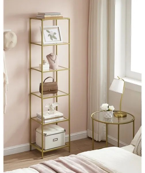 Libreria GLASY dorata