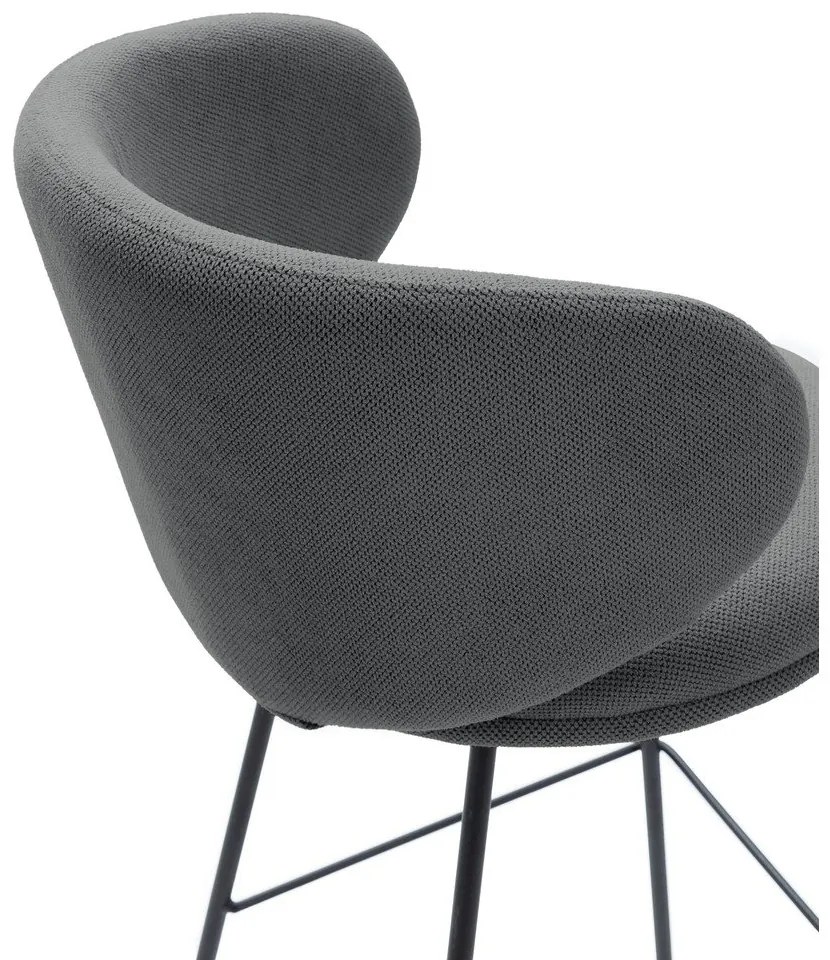 Set di sbagelli da bar in grigio scuro 2 pz (altezza della seduta 65 cm) Rush – Marckeric