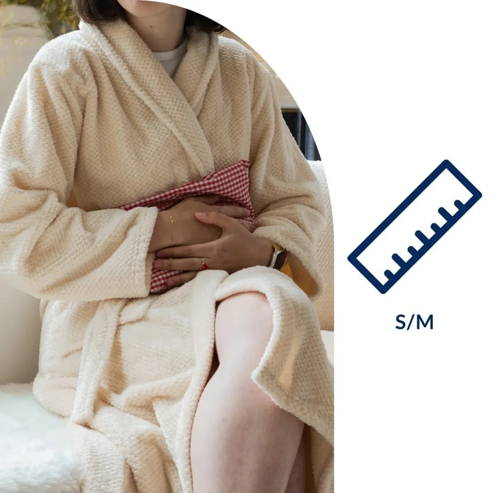 Accappatoio avorio in micropile S/M Pippa – Tiseco Home Studio