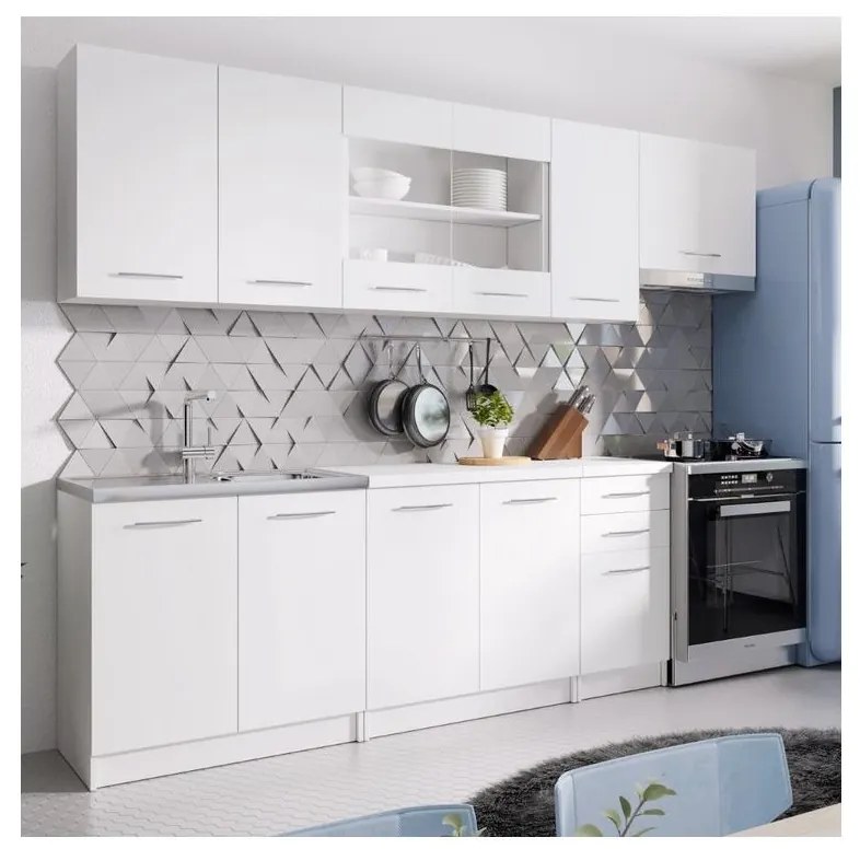 Cucina componibile MARISA 260 cm bianca