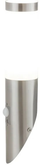 Rabalux 8266 - Applique da esterno con sensore INOX TORCH 1xE27/25W/230V