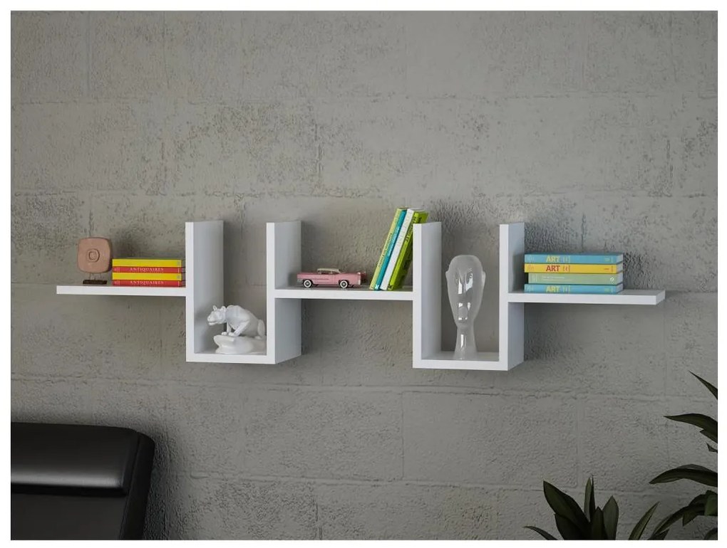 Mensola da parete ALONZA 20x130 cm bianca