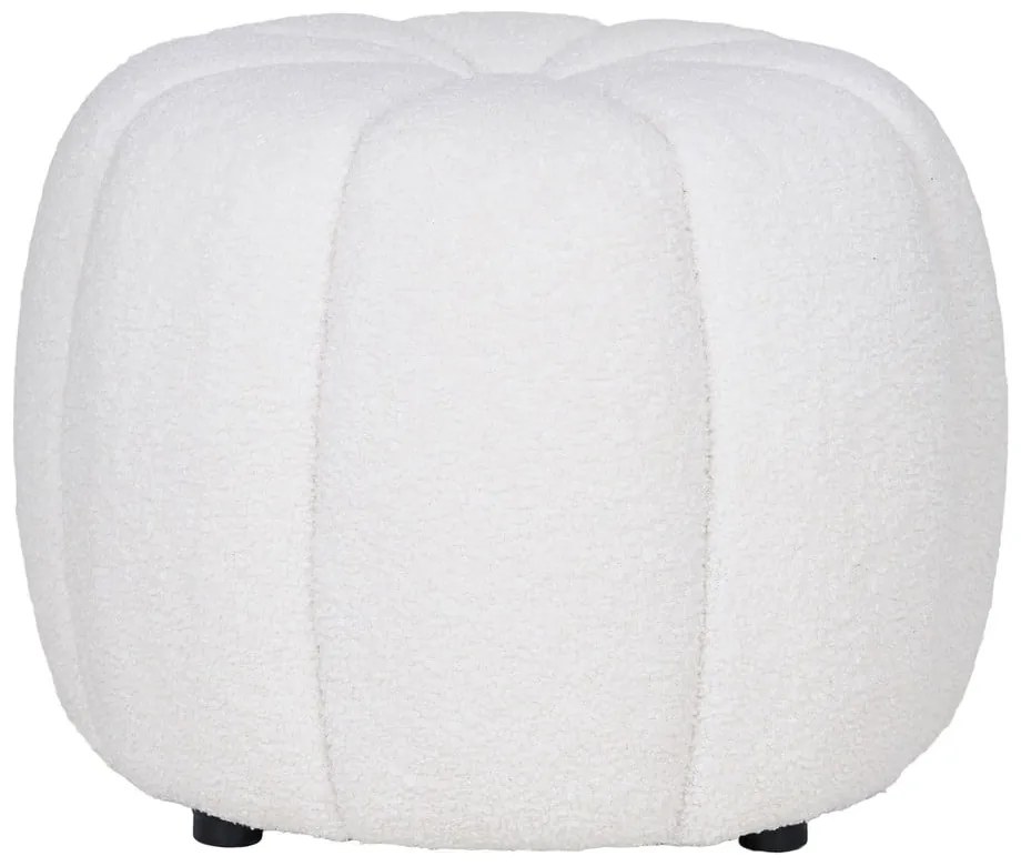 Sgabello in tessuto bouclé bianco Paisley - House Nordic